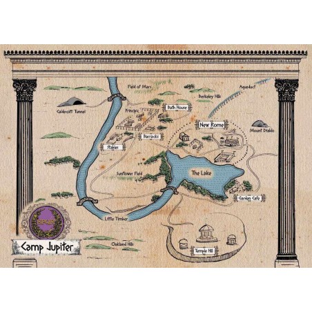 The Hobbit - Parchment map, Pergament karta