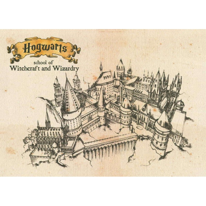 The Hobbit - Parchment map, Pergament karta The Hobbit - Parchment map, Pergament karta