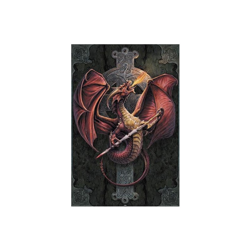 Anne Stokes - Dragon Cross Anne Stokes - Dragon Cross
