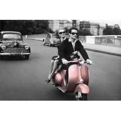 Paris, France - Pink Scooter 50´s