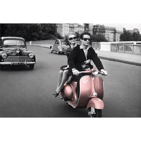 Paris, France - Pink Scooter 50´s
