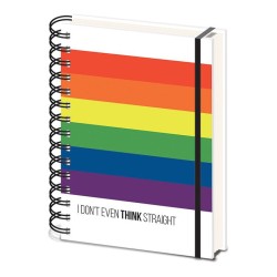 Anteckningsbok - LGBT (I DON´T EVEN THINK STRAIGHT)