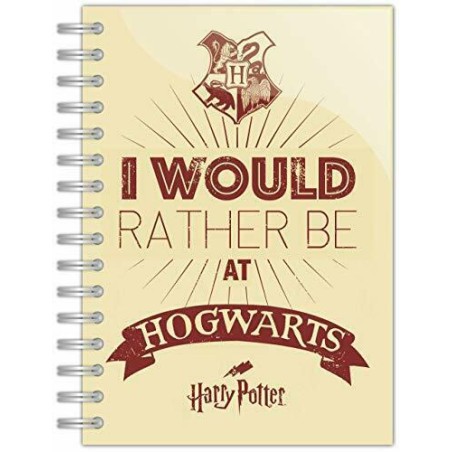 Anteckningsbok - Harry Potter Notebook - I would  rather be at Hogwarts