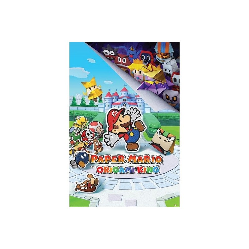 NINTENDO - SUPER MARIO THE ORIGAMI KING - POSTER NINTENDO - SUPER MARIO THE ORIGAMI KING - POSTER