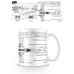 Star Wars - X-Wing Fighter Sketch - Mugg