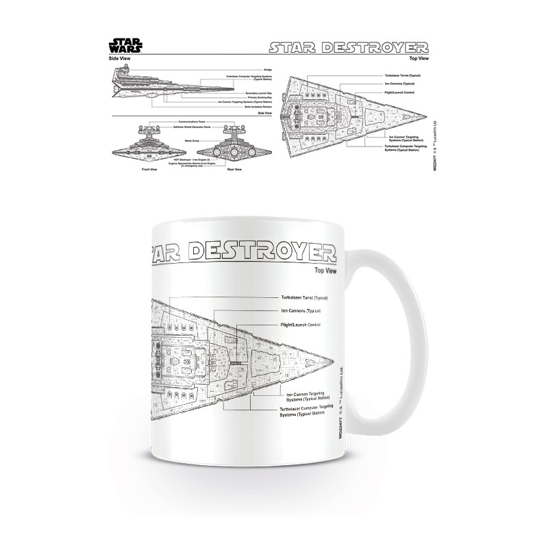 Star Wars - Star Destroyer Sketch - Mugg Star Wars - Star Destroyer Sketch - Mugg