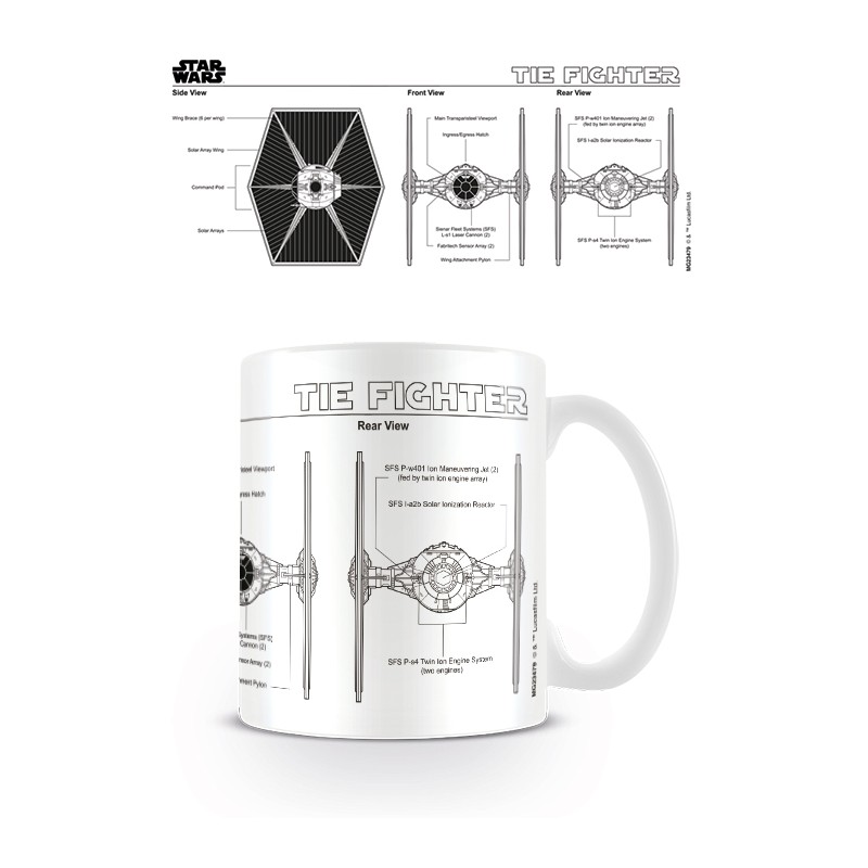 Star Wars - Tie Fighter Sketch - Mugg Star Wars - Tie Fighter Sketch - Mugg