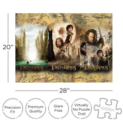 Sagan om Ringan - Lord of the Rings - Pussel - Triptych 