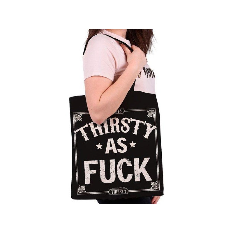 Canvasväska - ALWAYS THIRSTY - Thirsty As *