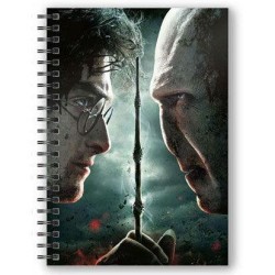 Anteckningsbok - Harry Potter Harry vs Voldemort 3D