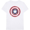 Marvel Comics - T-shirt Captain America Distressed Shield - Unisex L