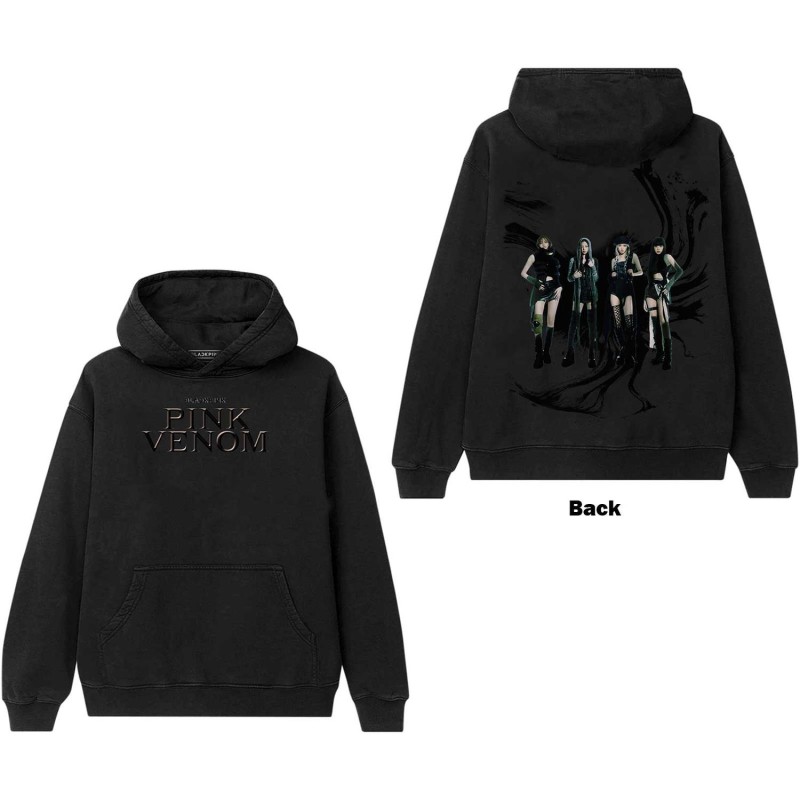 BlackPink Hoodie Pink Venom Oil Stroke Unisex storlek L