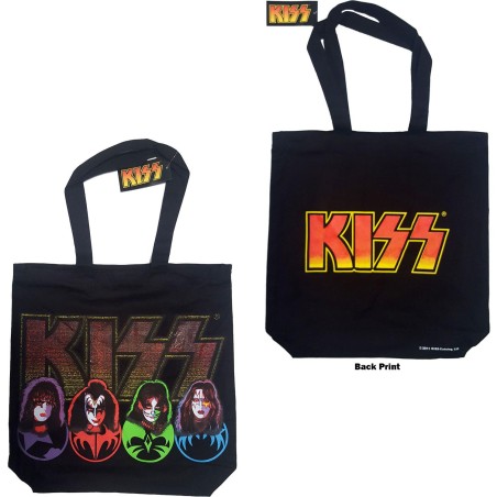Tygväska - Kiss - Faces and Logo