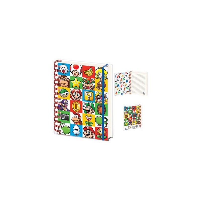 SUPER MARIO (COLOUR BLOCK) Anteckningsbok SUPER MARIO (COLOUR BLOCK) Anteckningsbok