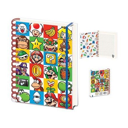 SUPER MARIO (COLOUR BLOCK) Anteckningsbok
