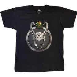 Marvel Comics Unisex T-Shirt: Loki Symbol (Medium) 