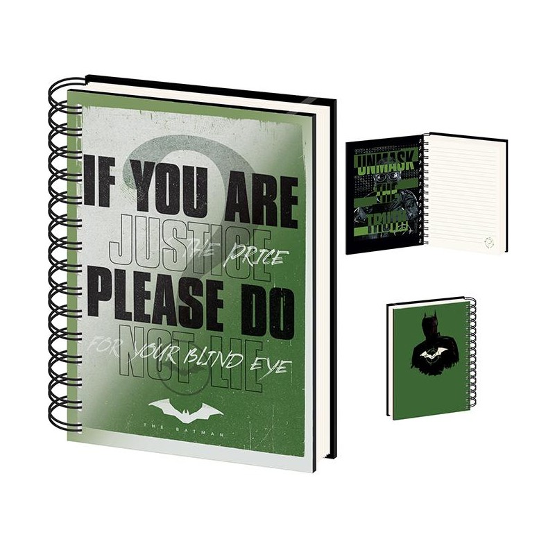 Anteckningsbok - The Batman (The Riddler) Lenticular Cover Anteckningsbok - The Batman (The Riddler) Lenticular Cover