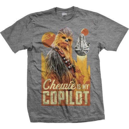 Star Wars Unisex T-Shirt: Solo Chewie Co-Pilot (Medium) 