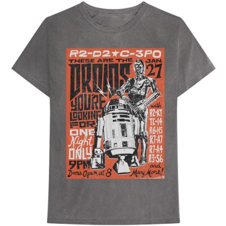 Star Wars Unisex T-Shirt: Droids Rock (Medium) 