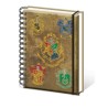 Anteckningsbok - Harry Potter - Hogwarts Crest & Four Houses 