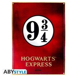 Metalskylt - Harry Potter - Plattform 9 3/4