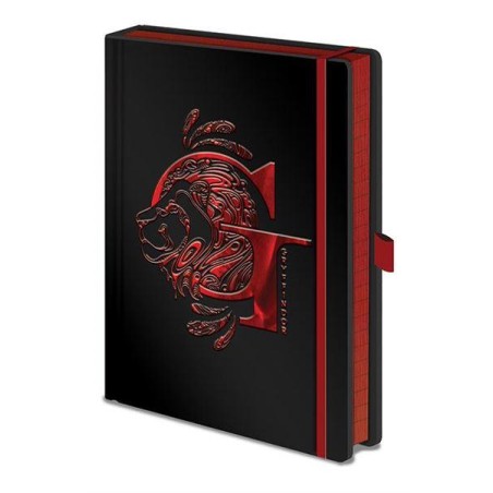 Anteckningsbok - Harry Potter - Gryffindor metallic 