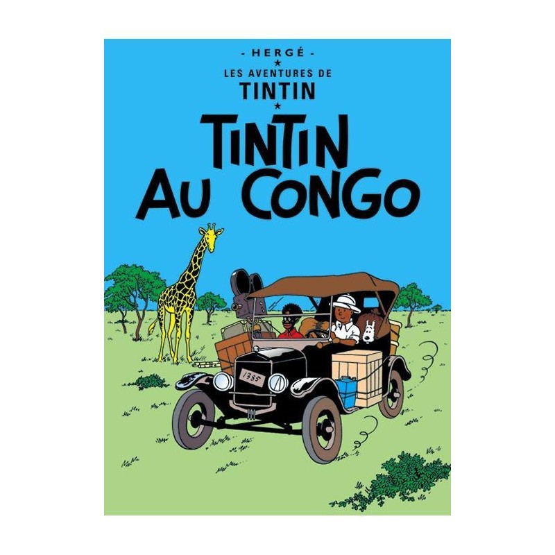 Poster - Tintin au Congo - Tintin i Kongo Poster - Tintin au Congo - Tintin i Kongo