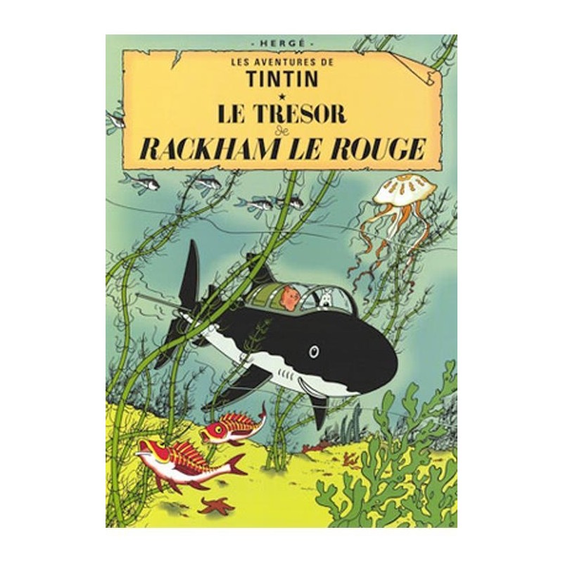 Poster - Tintin Le tresor de Rackham le Rouge - Rackham den Rödes skatt Poster - Tintin Le tresor de Rackham le Rouge - Rackham den Rödes skatt