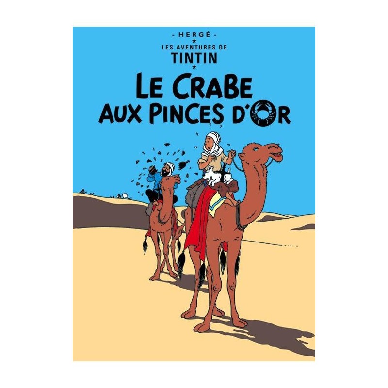 Poster - Tintin Le Crabe aux Pinces d'Or -Krabban med guldklorna