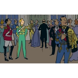 Tintin - Statyett - Hergé som officer