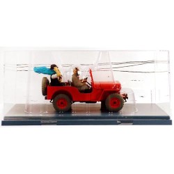Tintin - 1:24 Modellbil 47 - Röd Jeep Willys