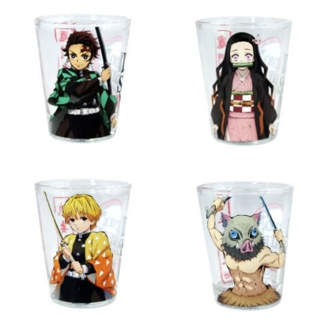Demon Slayer Shotglas 4‑pack