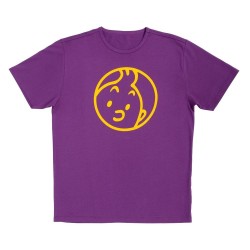 Tintin - T-Shirt - Lila ansikte