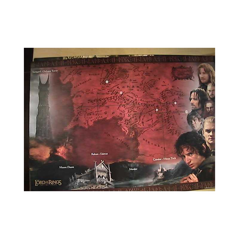 Lord of the Rings: The Two Towers - Rohan & Gondor map