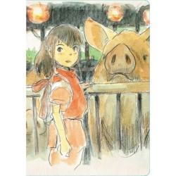 Spirited Away - Anteckningsbok med vackra illustrationer