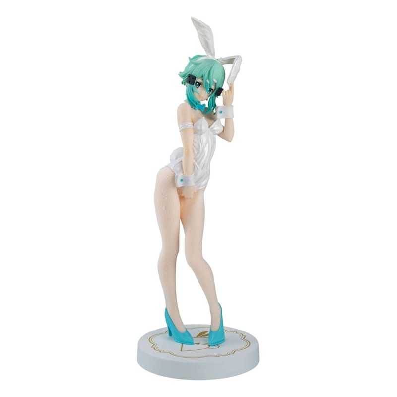 Staty - Sword Art Online BiCute Bunnies PVC Statue Sinon White Pearl Ver. 28 cm