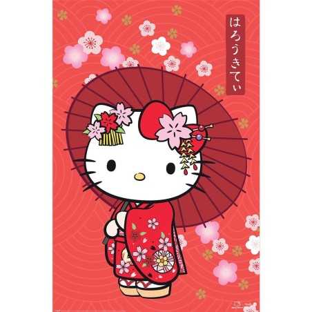 Poster - HELLO KITTY (JAPANESE STYLE)