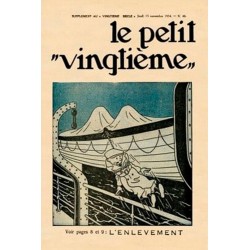 Poster - Le Petit Vingtième: Tintin hänger på båt