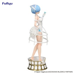 Staty - Re: Zero Exceed Creative PVC Statue Rem Cage Dress 22 cm
