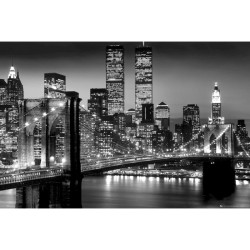 Stor poster - New York - Brooklyn Bidge - Skyline