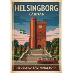 A3 Print - Kärnan – hjärtat av Helsingborg