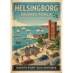 A3 Print - Helsingborg – havets port och historia