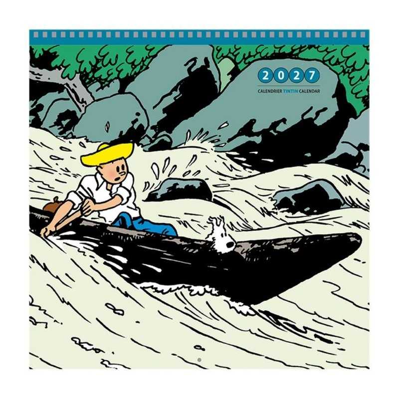 Tintin - Väggkalender 30 x 30 cm 2027