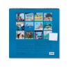 Tintin - Väggkalender 30 x 30 cm 2027