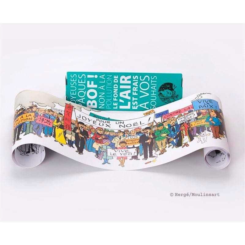 Poster - Tintin – Greeting Card 180cm x 29cm