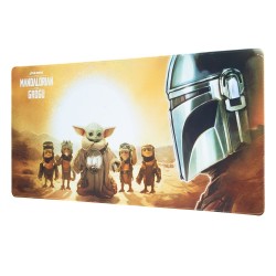 Skrivbordsunderlägg/musmatta - Star Wars – The Mandalorian & Grogu (90 × 40 cm)