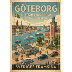 A3 Print - Göteborg – västkustens pärla