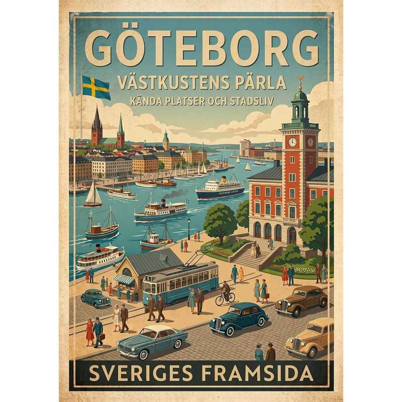 A3 Print - Göteborg – västkustens pärla