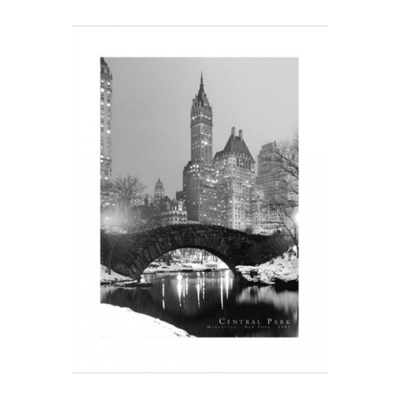 Poster - Central Park 1961 B/W