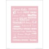 Exklusivt Art Print - Cakes - Tårtor och bakverk - Text